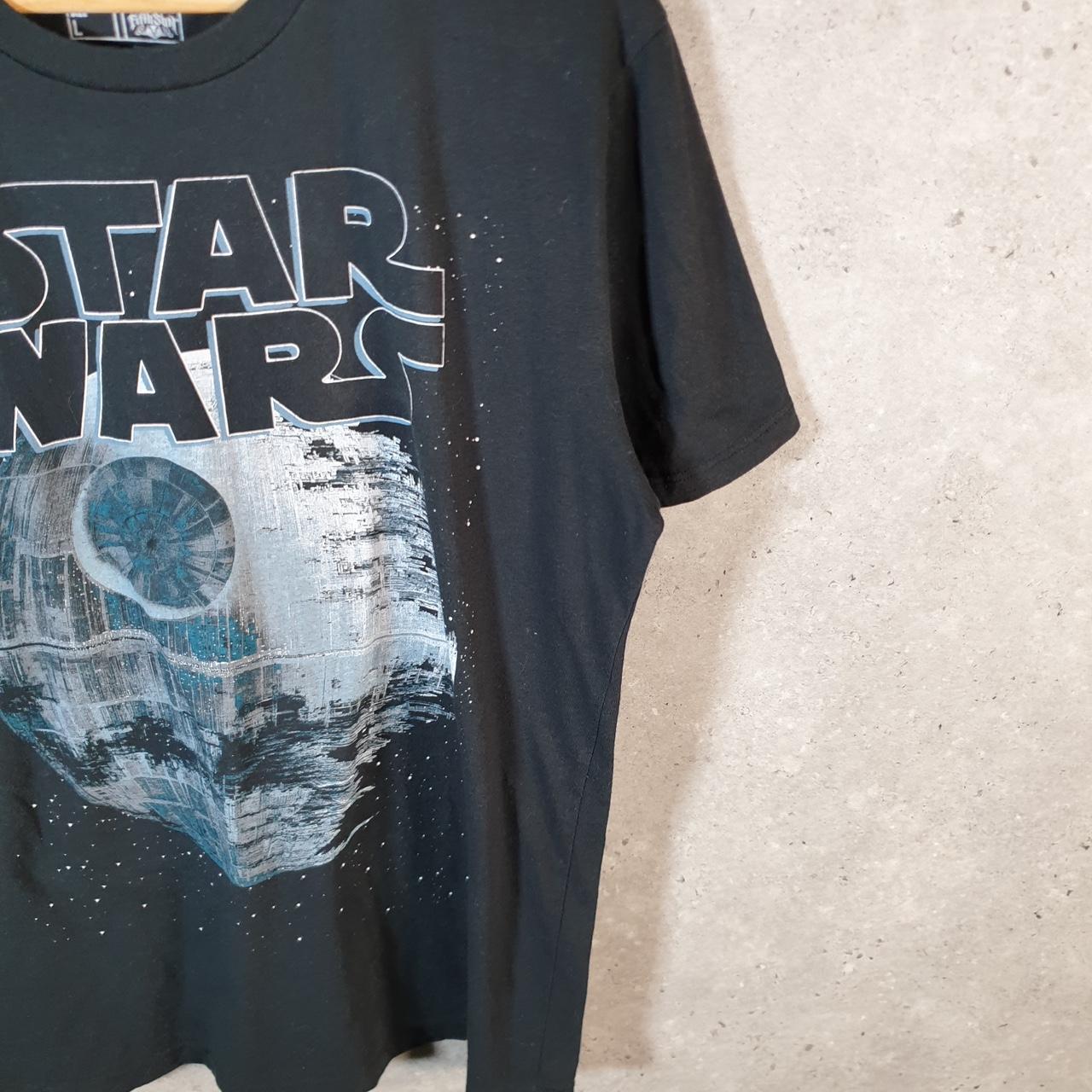 Vintage Star Wars Movie T Shirt Shirt Men’s Large Black Logo Graphic Spellout