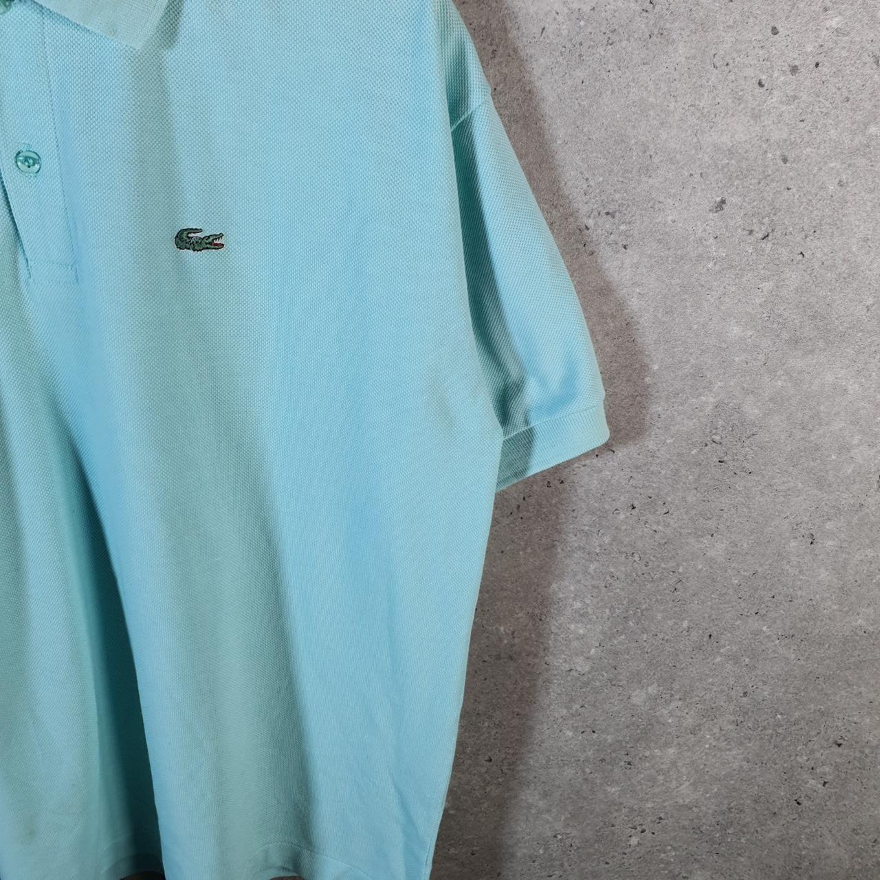 Vintage Lacoste Polo Shirt Men’s Medium Blue Classic Fit Embroidered Logo