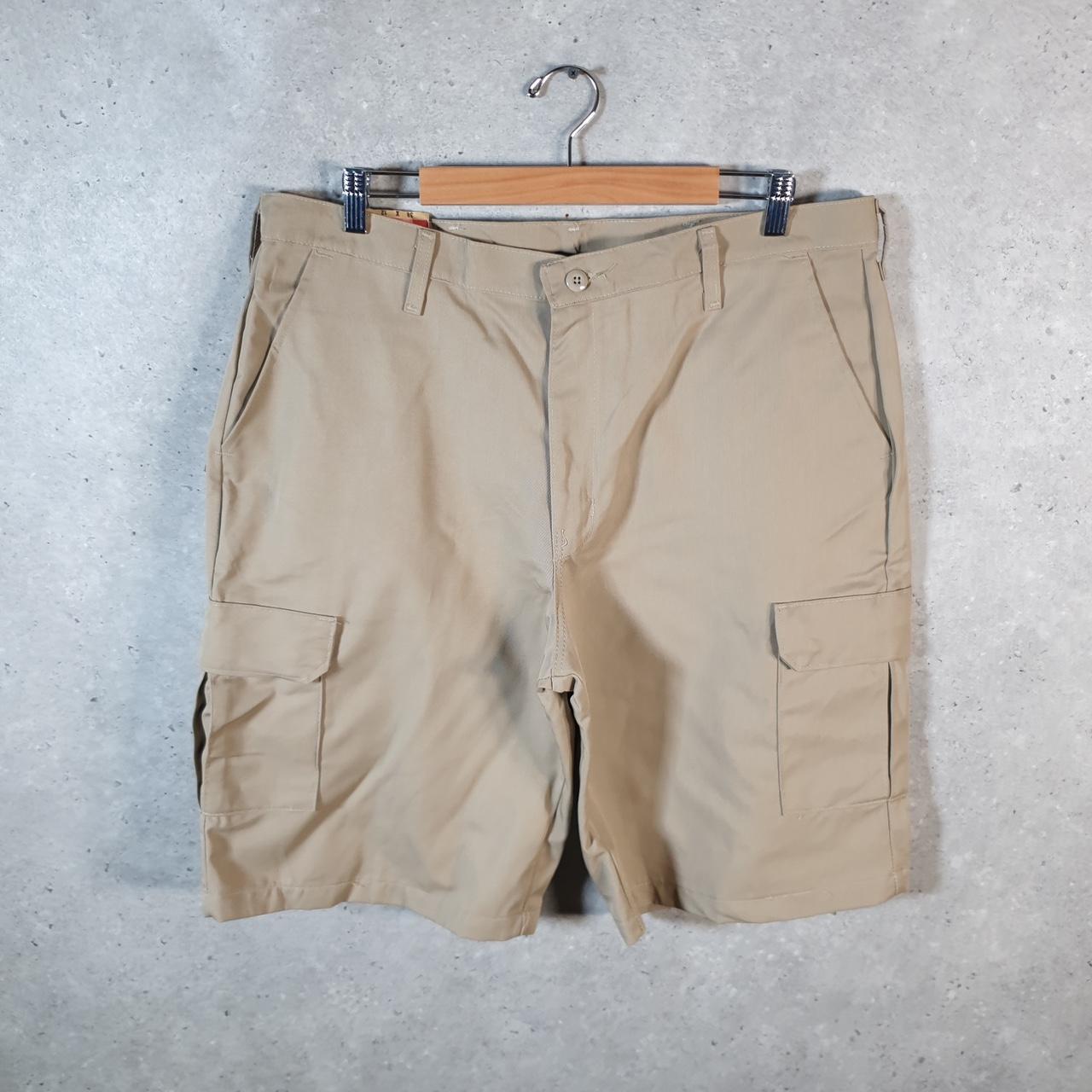 Vintage Red Kap Baggy Chino Shorts Jorts Cargo Mens W38 Brown Loose Fit