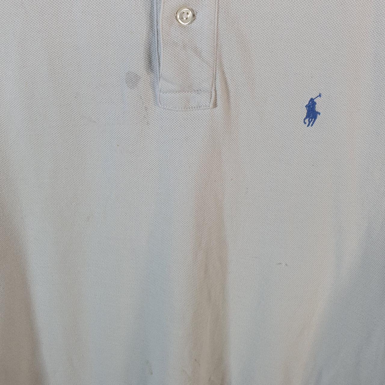 Vintage Ralph Lauren Polo Shirt Womens XL White Casual Cotton Embroidered Pony