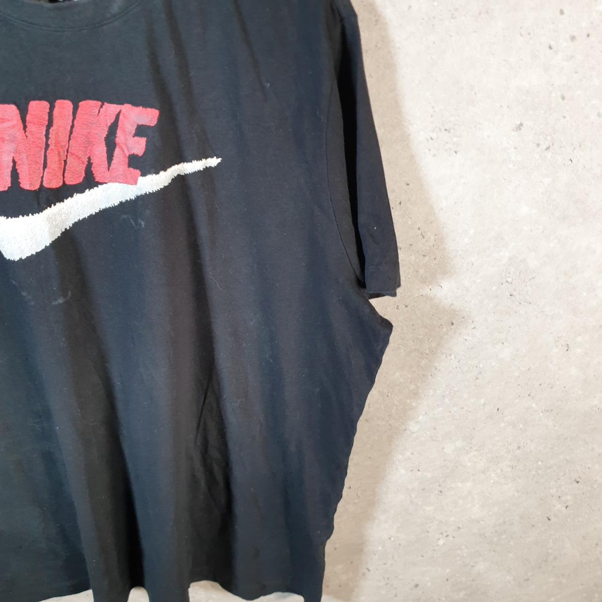 Vintage Nike Spellout Club T Shirt Men’s XL Black Swoosh Athletic