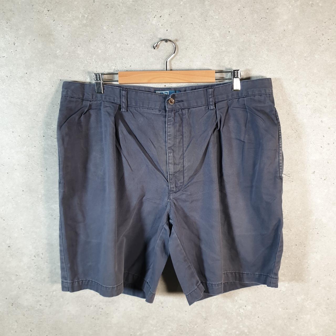 Vintage Ralph Lauren Polo Shorts Jorts Chino Cargo Men’s W40 Navy Blue Baggy Cotton