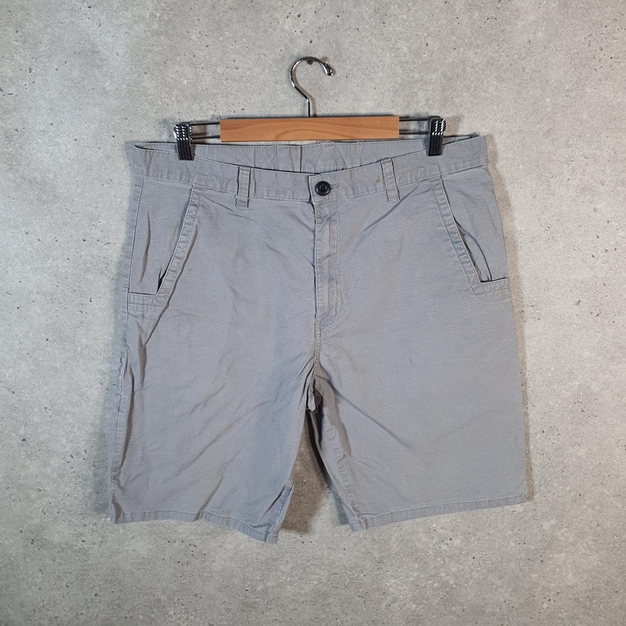 Vintage Dickies Baggy Chino Shorts Jorts Cargo Mens W36 Grey Relaxed Fit