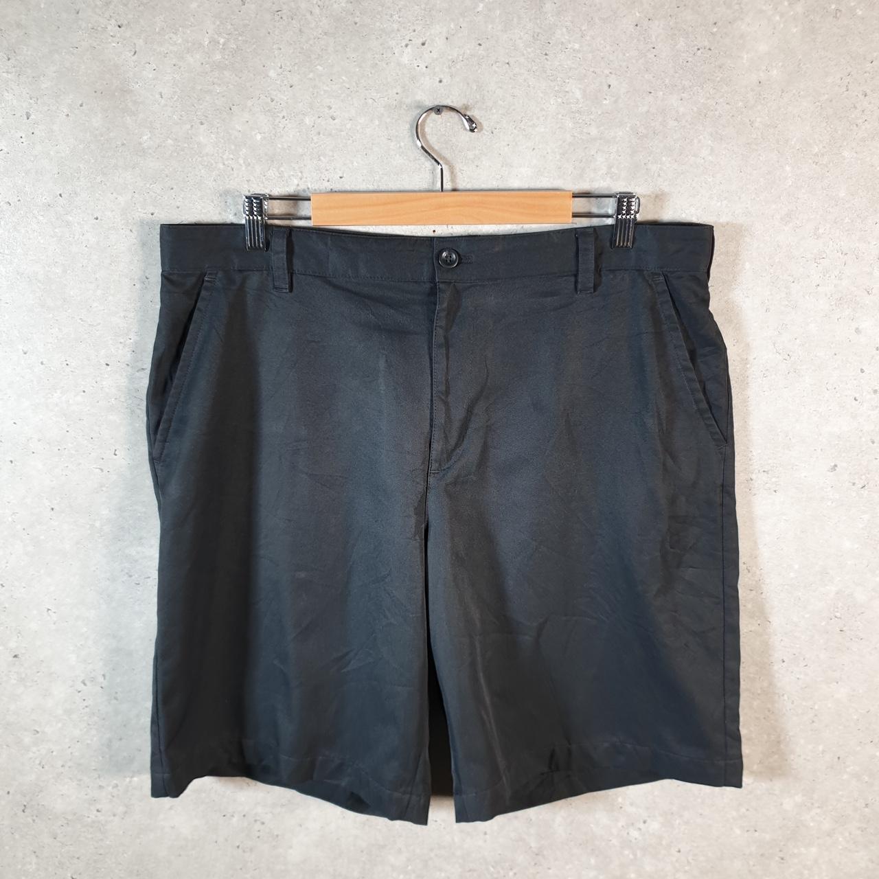 Vintage Izod Golf Chino Shorts Jorts Cargo Men’s Medium Black Baggy Cotton