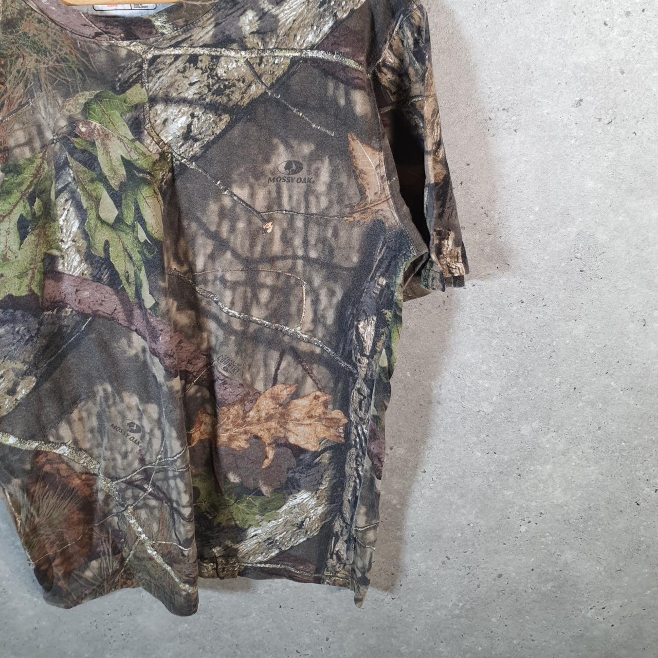 Vintage Magellan Hunt Gear RealTree Camoflauge T Shirt Mens Large Camo Short Sleeve