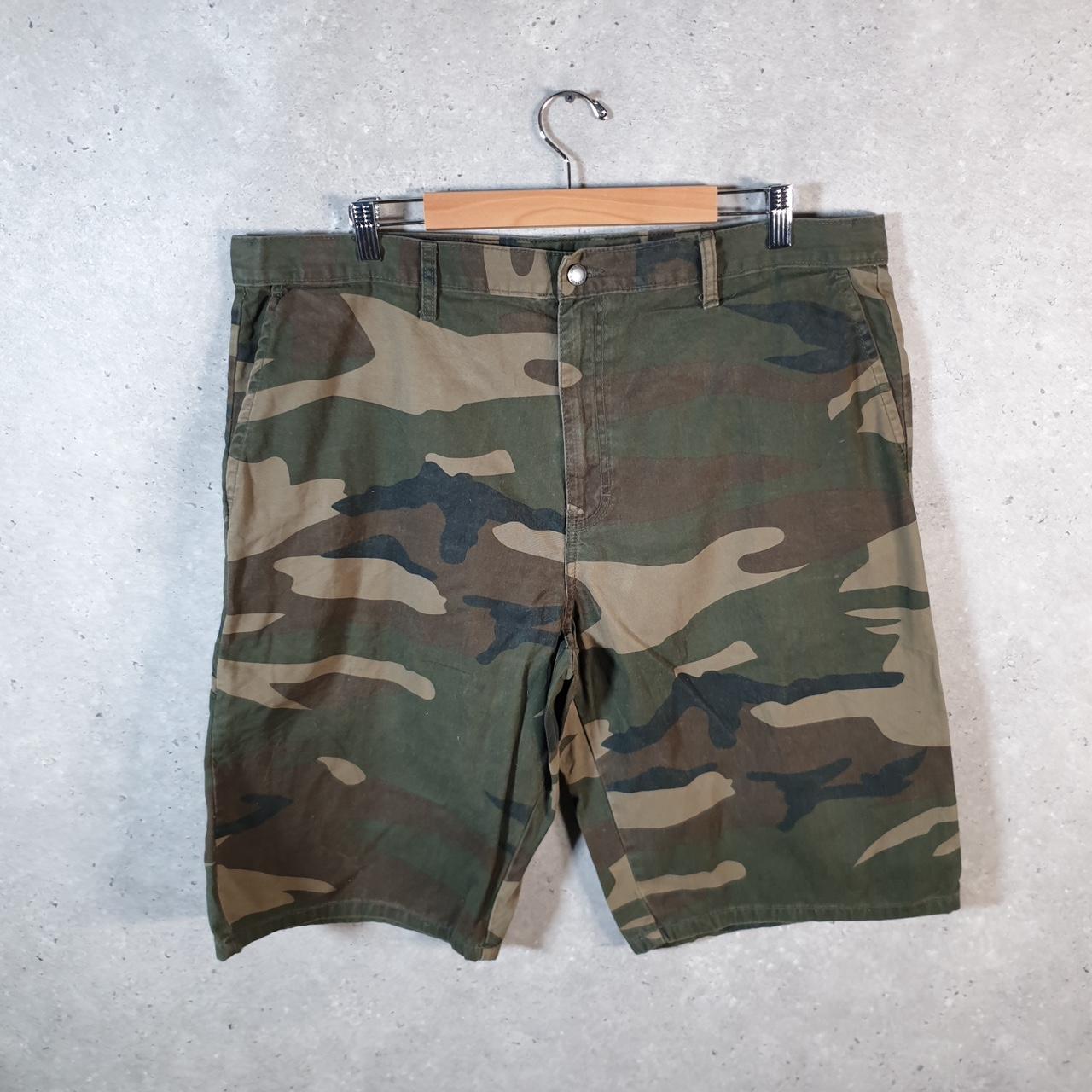 Vintage Dickies Baggy Chino Shorts Jorts Cargo Mens W40 Camouflage Loose Fit
