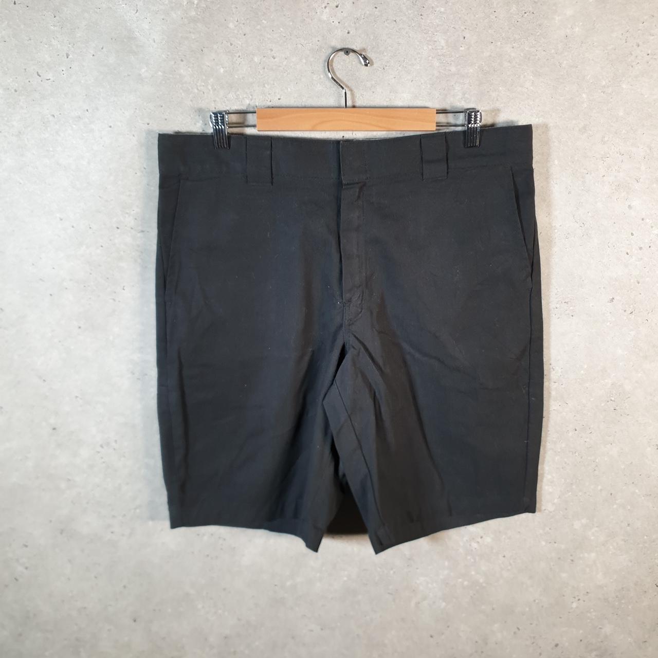 Vintage Dickies Flex Baggy Chino Shorts Jorts Cargo Mens W36 Black Loose Fit