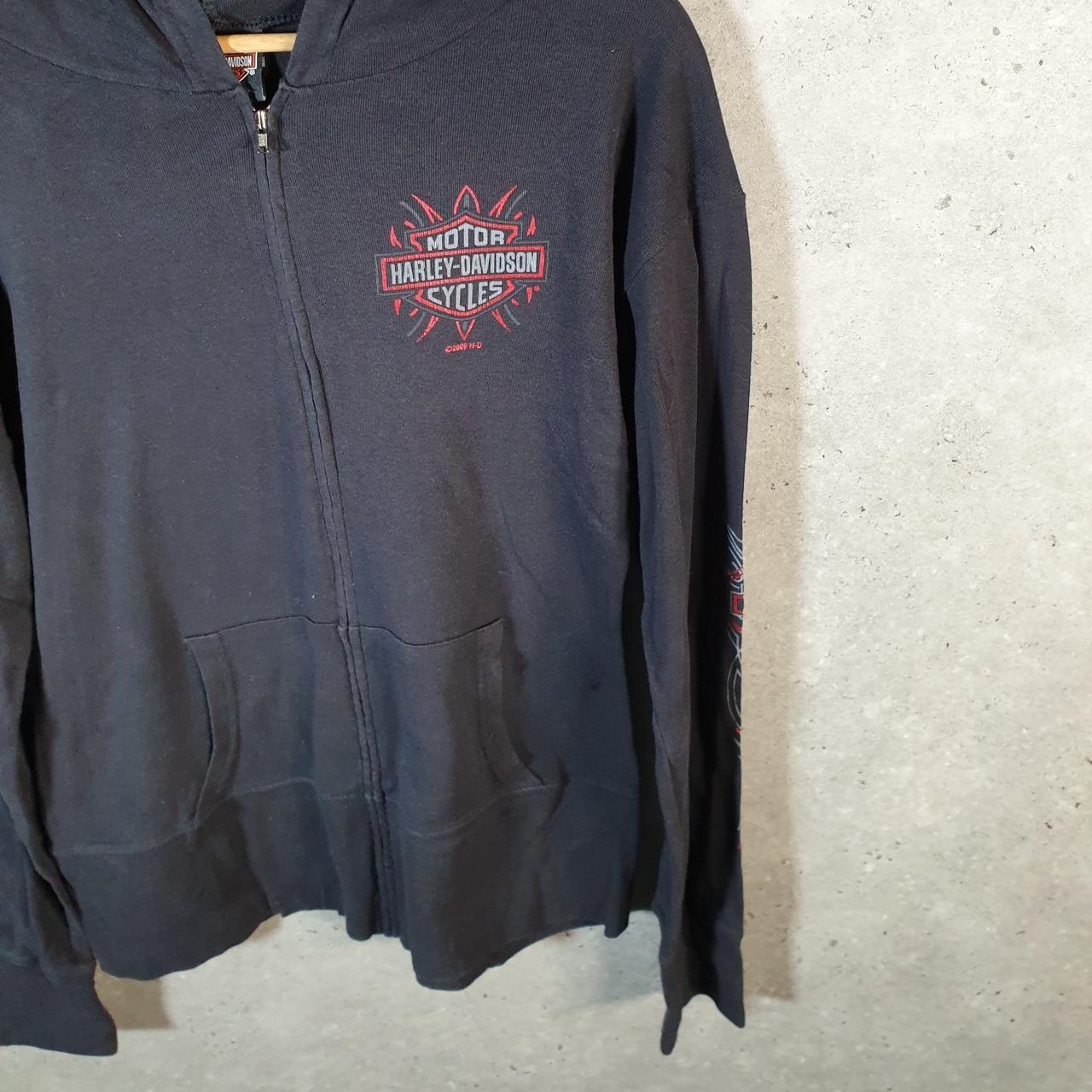 Vintage Harley Davidson 2009 MT Cheaha Oxford Alabama Hoodie Womens Large Black