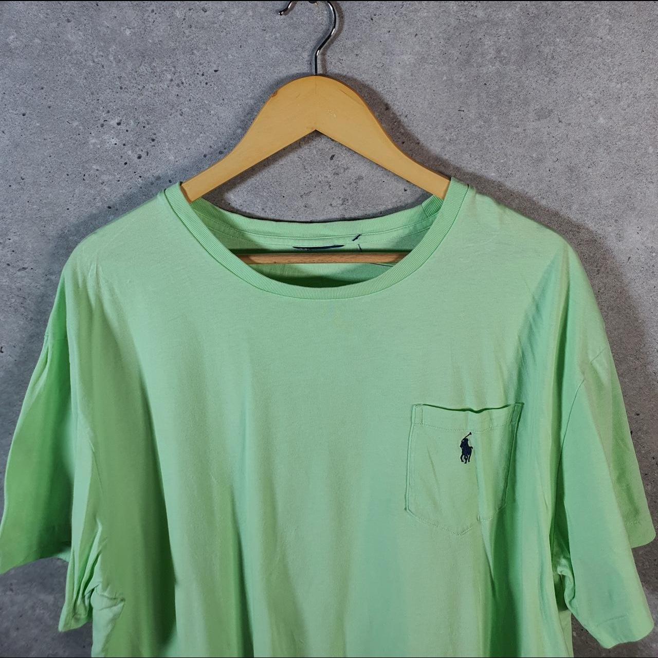 Vintage Ralph Lauren Polo T Shirt Men’s XL Green Embroidered Pony Classic Fit C9119