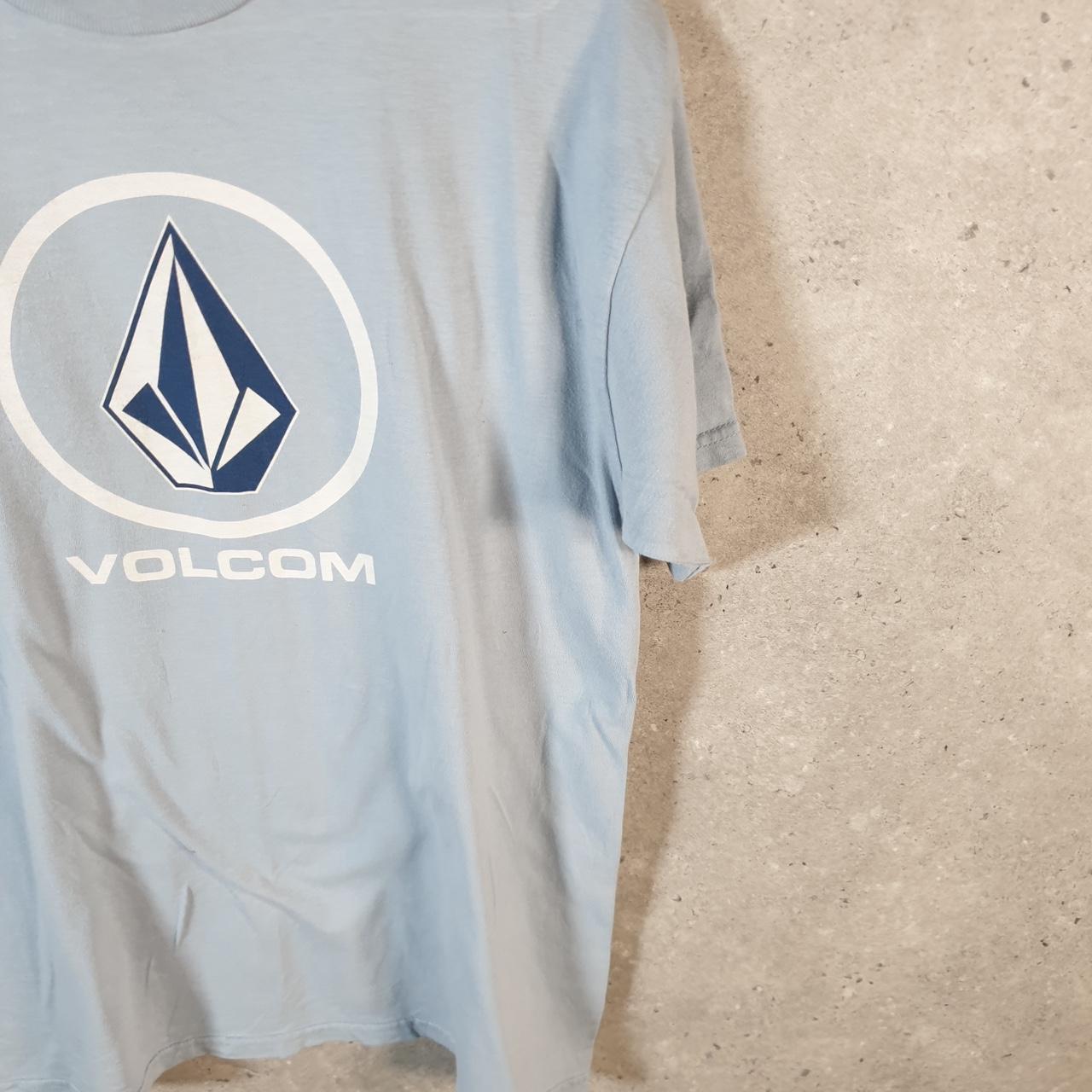 Vintage Volcom Y2K T Shirt Men’s Medium Blue Casual Sports Logo Athletic