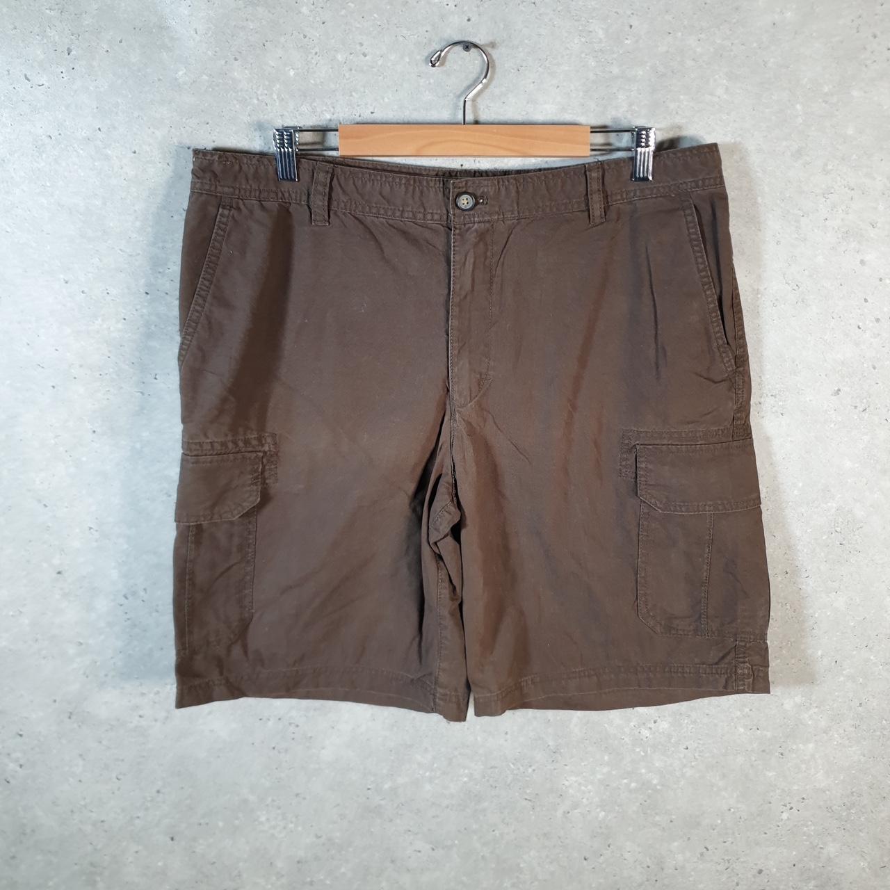 Vintage Izod Golf Chino Shorts Jorts Cargo Men’s W38 Brown Baggy Cotton