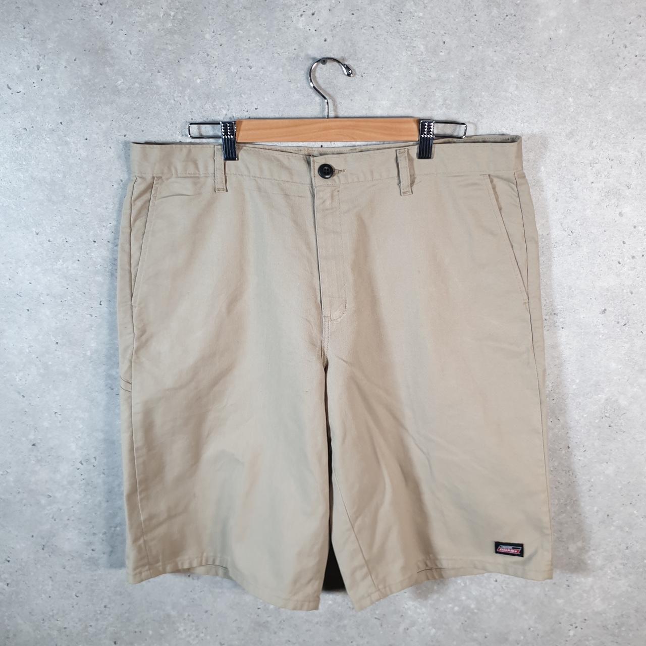 Vintage Dickies Baggy Chino Shorts Jorts Cargo Mens W38 Brown Relaxed Fit