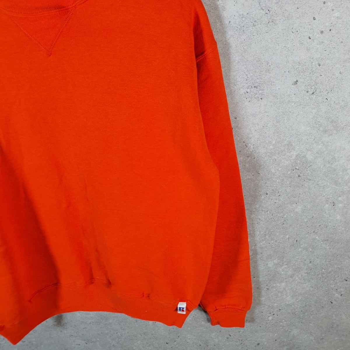 Vintage Russell Athletic USA Sweatshirt Youth XL Orange Pullover Baggy Crewneck