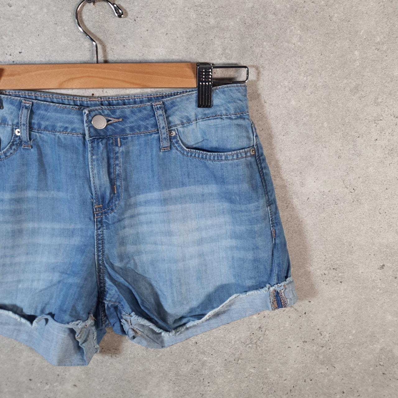 Vintage Calvin Klein Baggy Shorts Jorts Cargo Womens W28 Blue Relaxed Denim