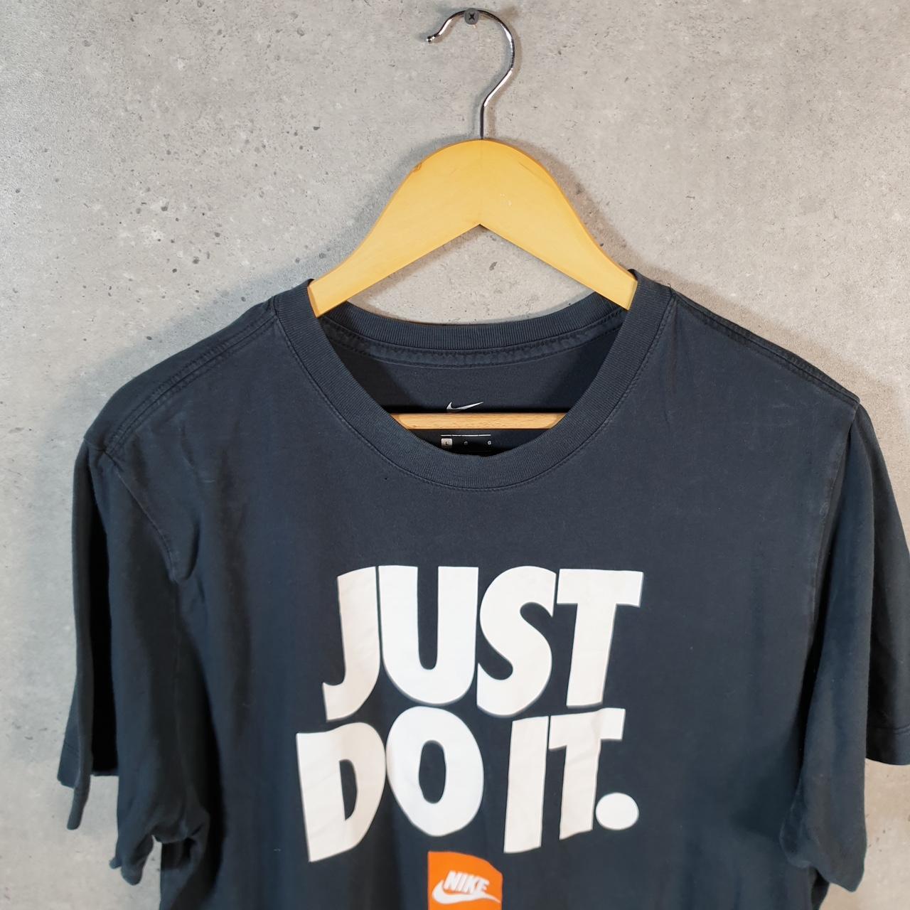 Vintage Nike Just Do It T Shirt Men’s Large Black Logo Swoosh Athletic C9886