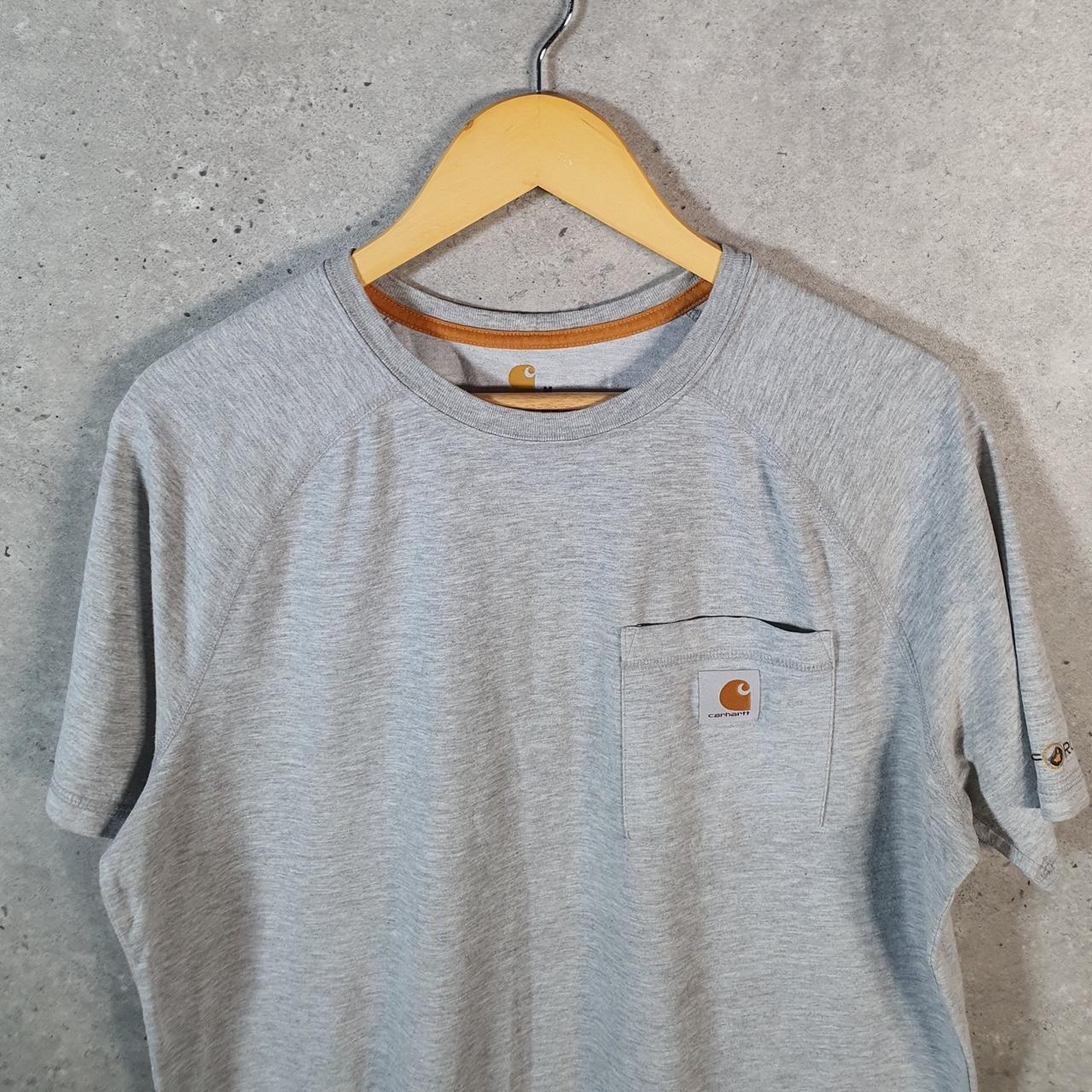 Vintage Carhartt Pocket T Shirt Men’s Medium Grey Workwear Chore Utility Relaxed Fit C9211