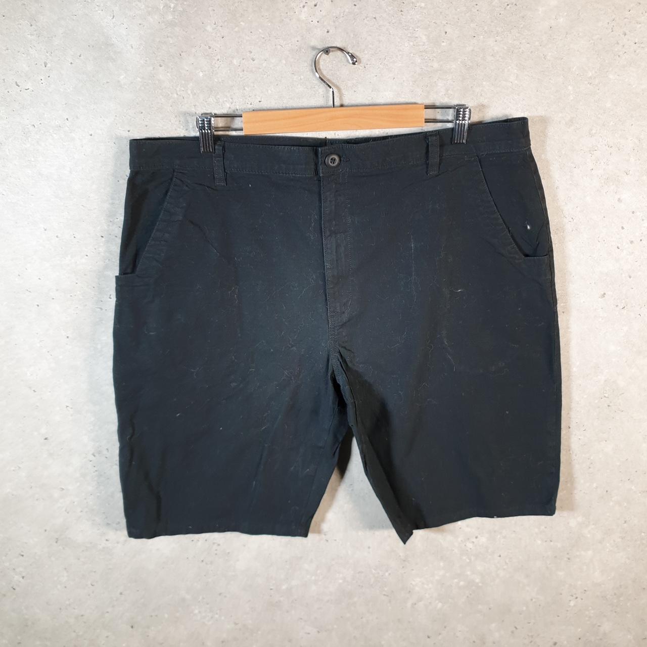 Vintage Dickies Baggy Chino Shorts Jorts Cargo Mens W40 Black Loose Fit
