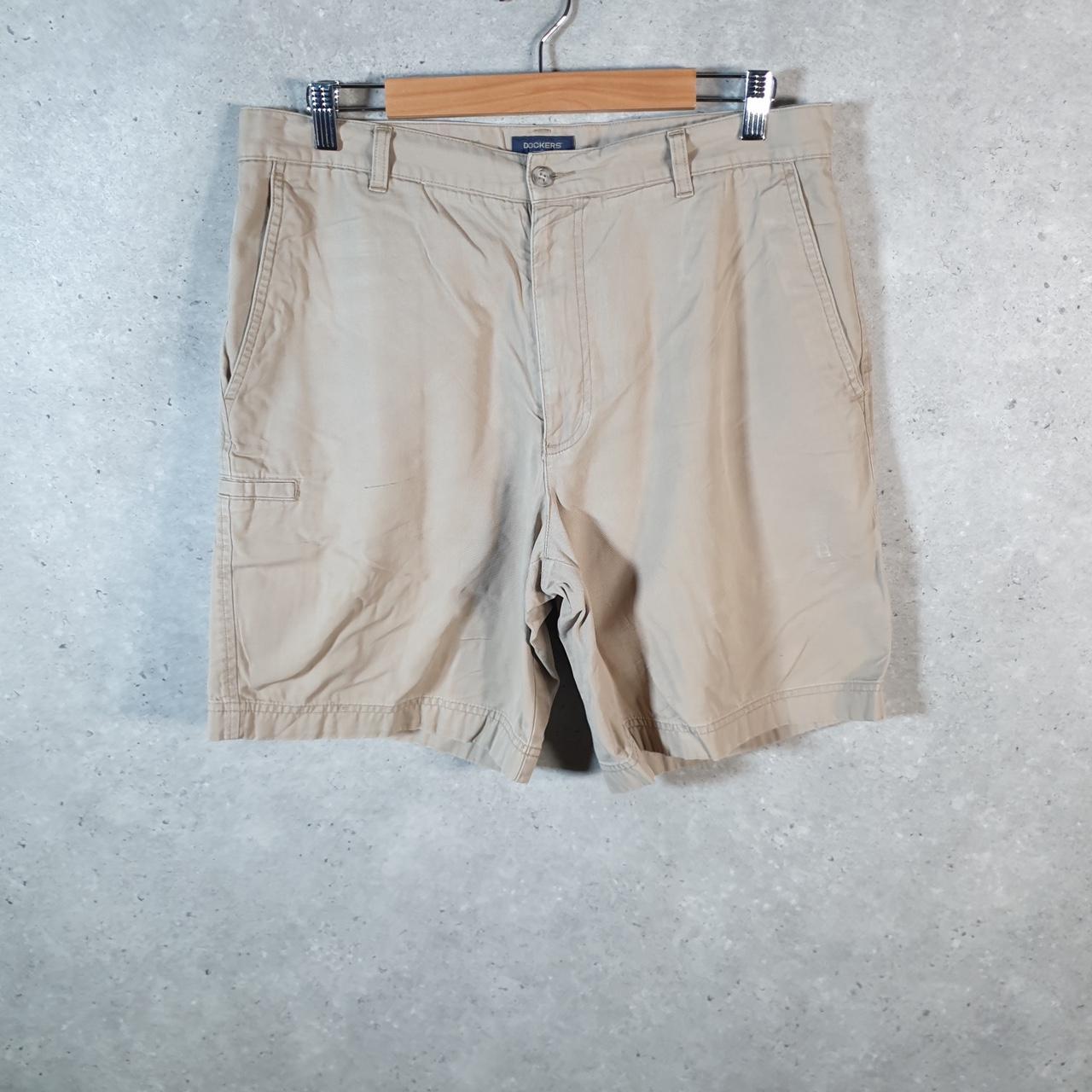 Vintage Dockers Chino Shorts Jorts Cargo Men’s W34 Brown Baggy Cotton