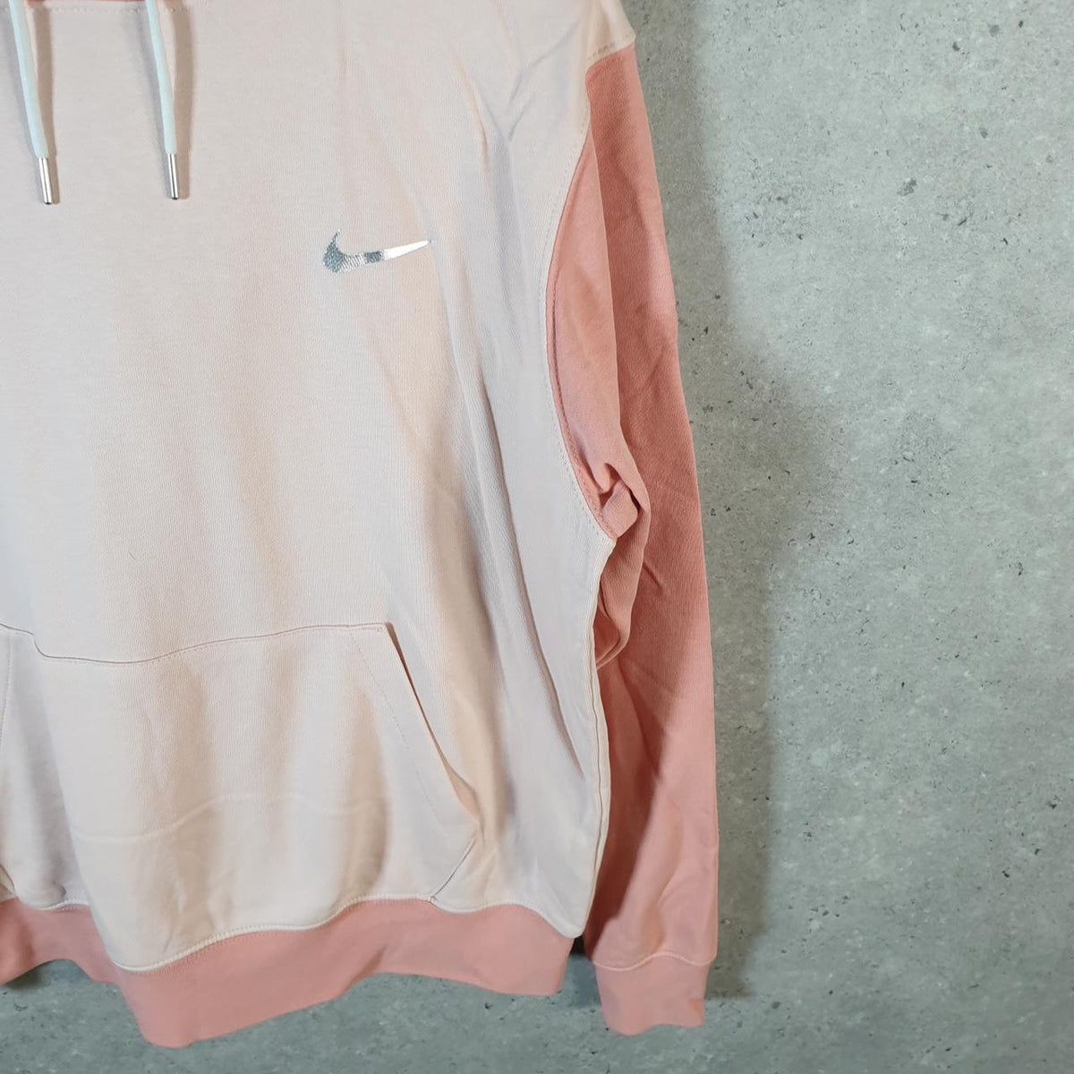 Vintage Nike Club Hoodie Womens Small Pink Swoosh Y2K Pullover