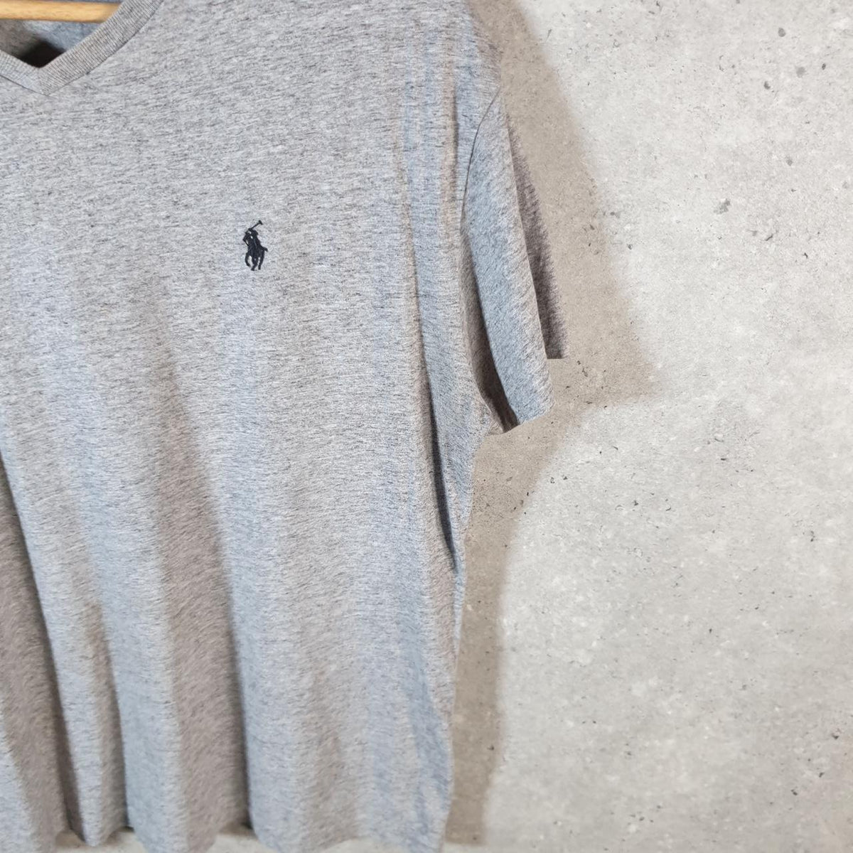 Vintage Ralph Lauren Polo Sport T Shirt Men’s Small Grey Classic Fit Embroidered Pony