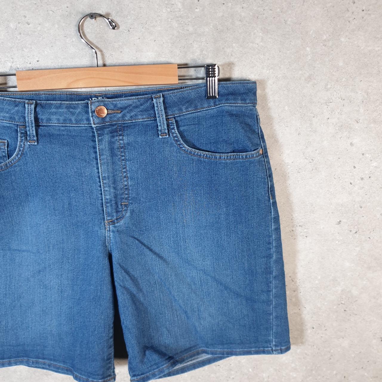 Vintage Lee Baggy Shorts Jorts Cargo Womens W36 Blue Denim Relaxed Cargo