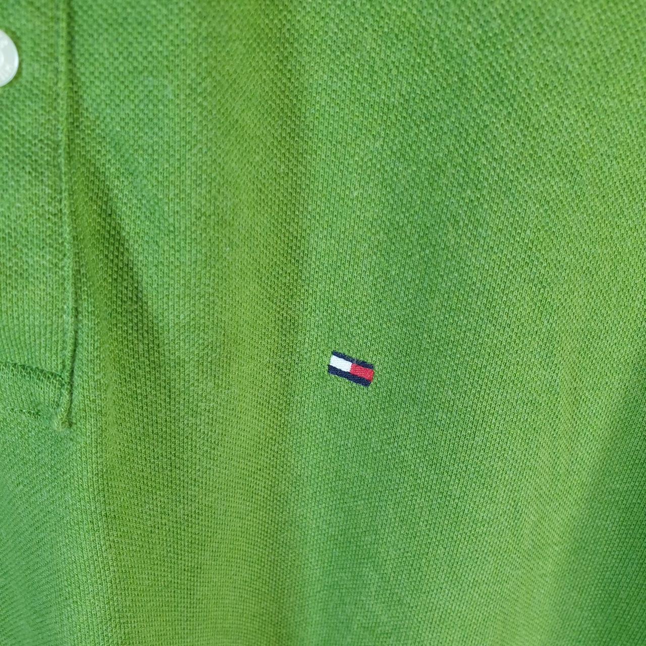 Vintage Tommy Hilfiger Polo Shirt Men’s XL Green Classic Fit Embroidered Logo