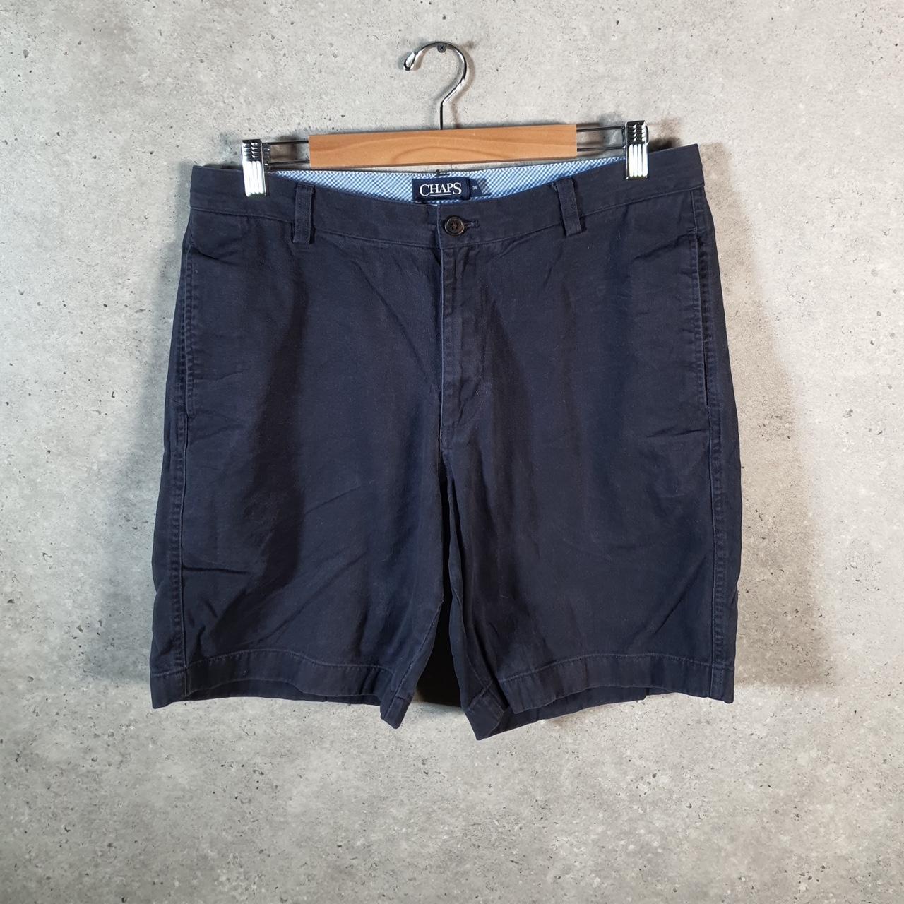 Vintage Chaps Ralph Lauren Polo Shorts Jorts Cargo Men’s W34 Navy Blue Baggy Cotton A4397