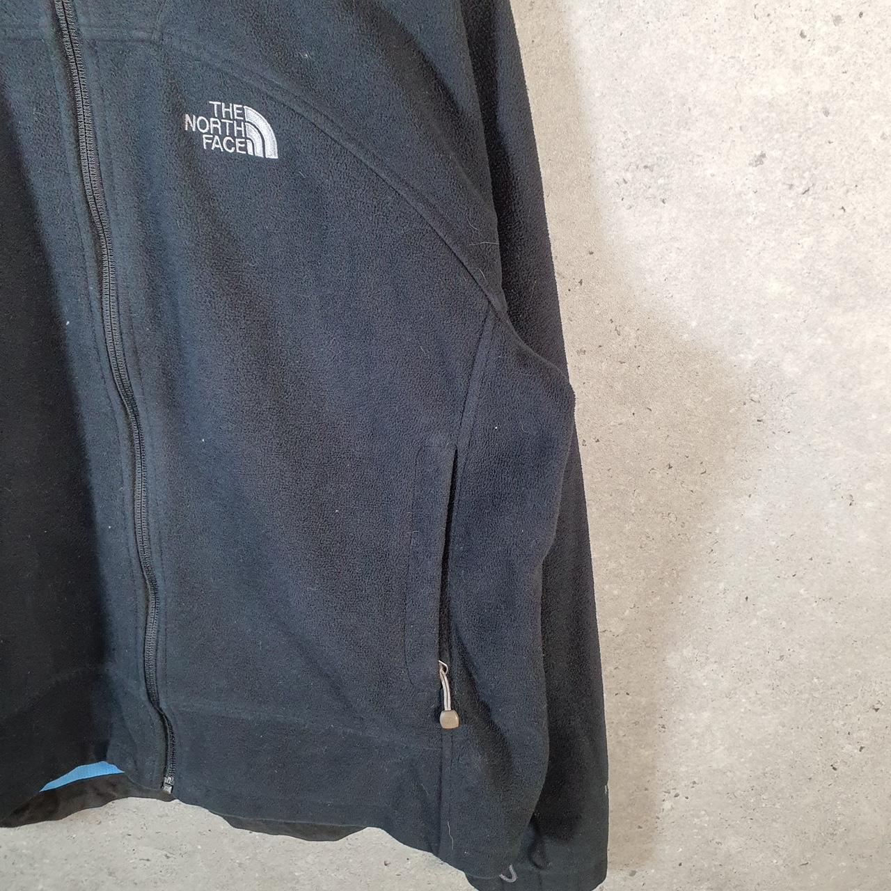 Vintage The North Face TNF Windwall Fleece Sweatshirt  Womens Large Black Full Zip Logo