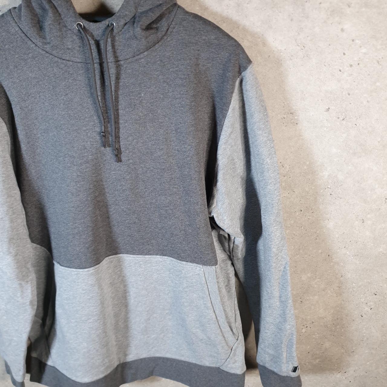 Vintage Russell Athletic Premium Fleece Hoodie Men’s Large Grey Pullover Baggy