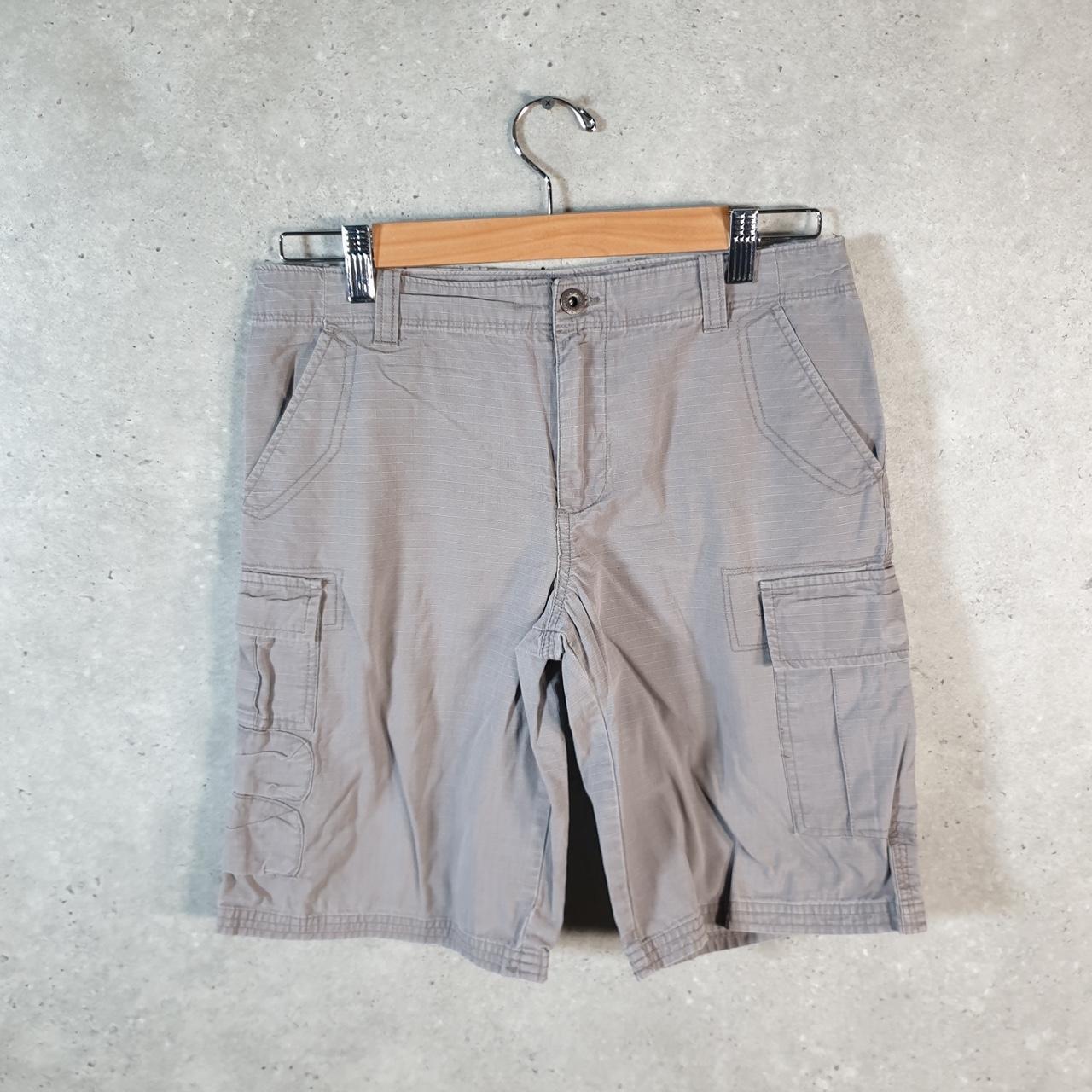 Vintage Ralph Lauren Polo Shorts Jorts Chino Cargo Womens W30 Grey Baggy Cotton