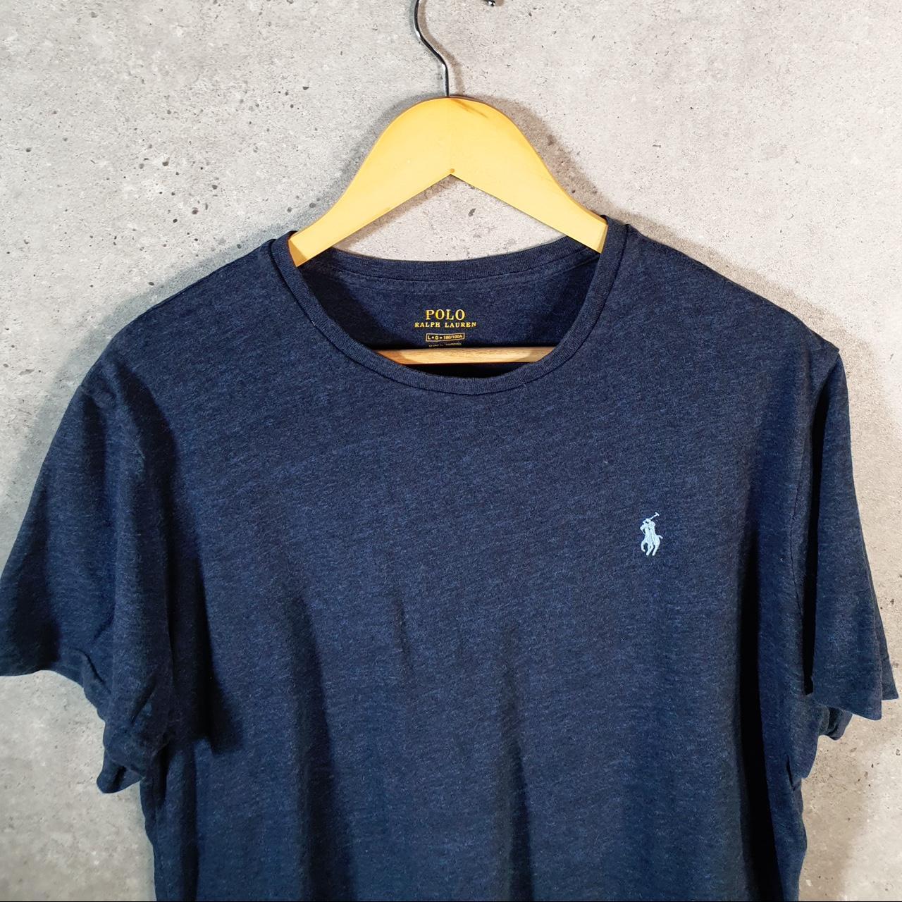 Vintage Ralph Lauren Polo Sport T Shirt Men’s Large Blue Classic Fit Embroidered Pony C8683