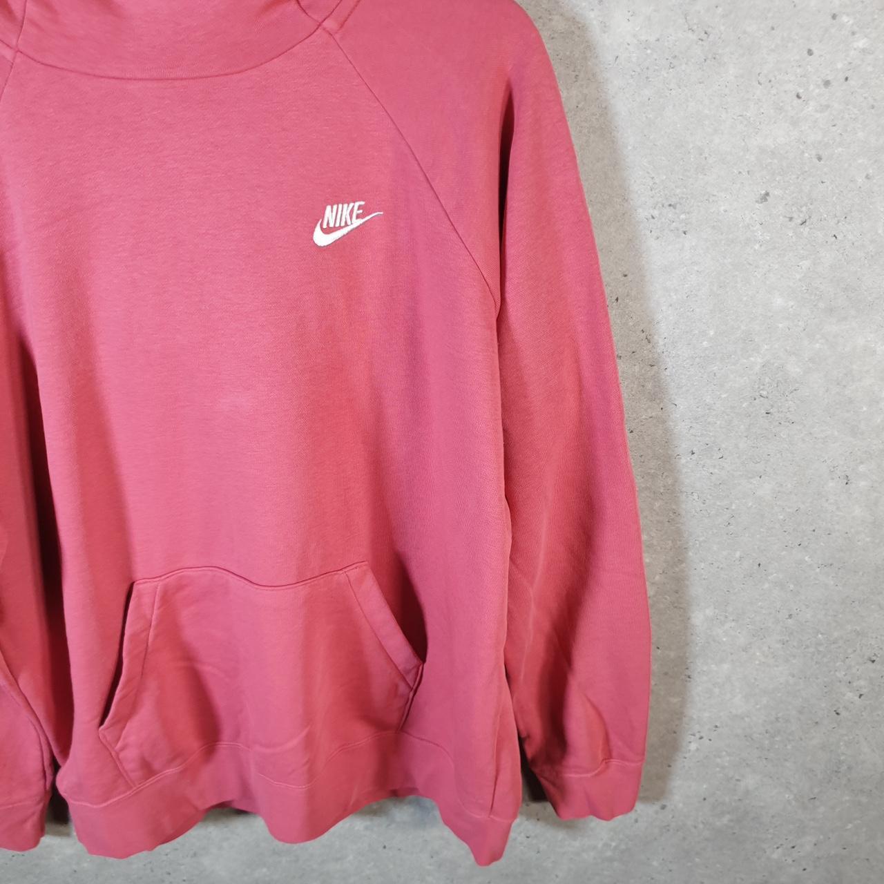 Vintage Nike Club Embroidered Hoodie Womens XL Pink Swoosh Y2K Pullover