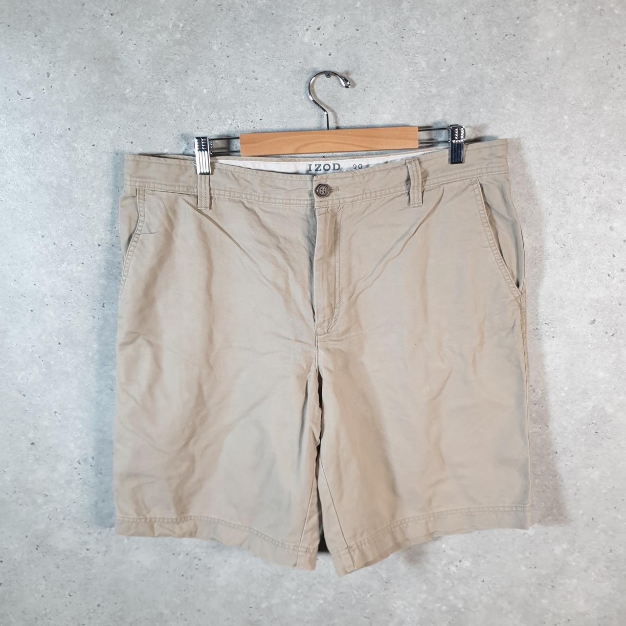 Vintage Izod Golf Chino Shorts Jorts Cargo Men’s W38 Brown Baggy Cotton