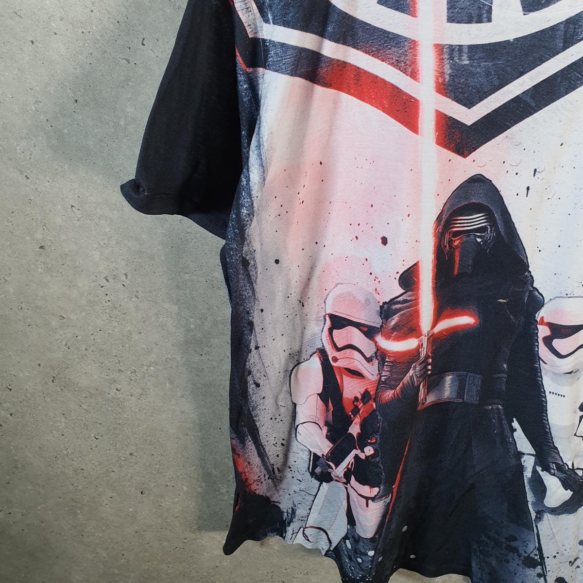Vintage Star Wars Kylo Ren T Shirt Men’s Large White Logo Graphic Spellout
