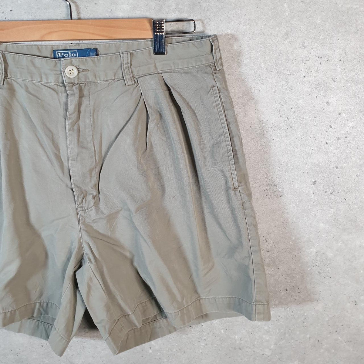 Vintage Ralph Lauren Polo Shorts Jorts Chino Cargo Men’s W36 Brown Baggy Cotton