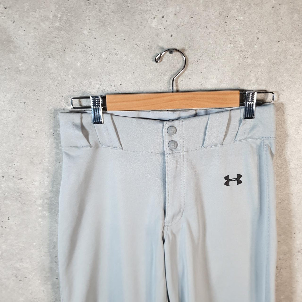 Vintage Under Armour Sweatpant Joggers Kids XL Grey Swoosh Sports Tracksuit Big Fish Vintage