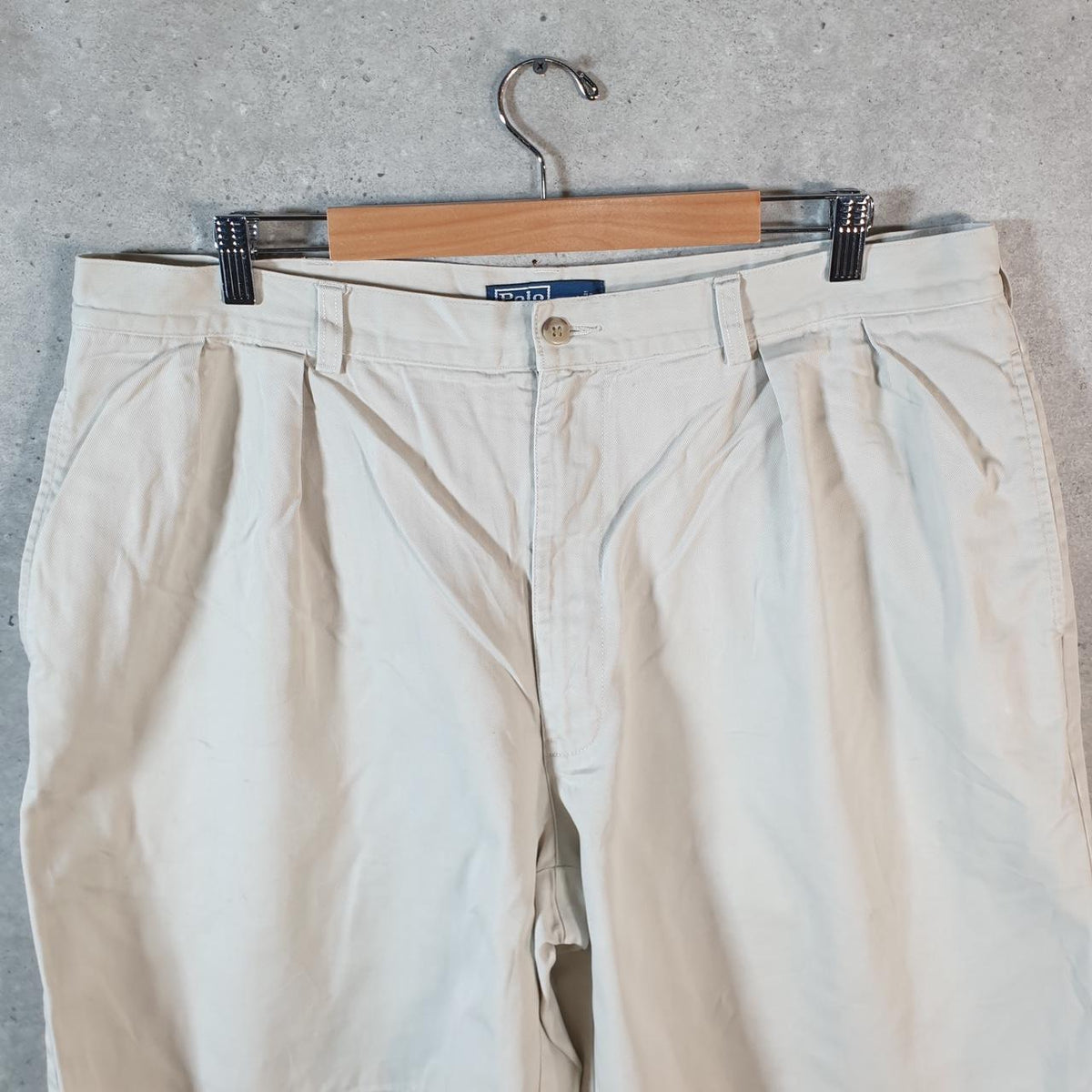 Vintage Ralph Lauren Polo Shorts Jorts Chino Cargo Men’s W40 Brown Baggy Cotton