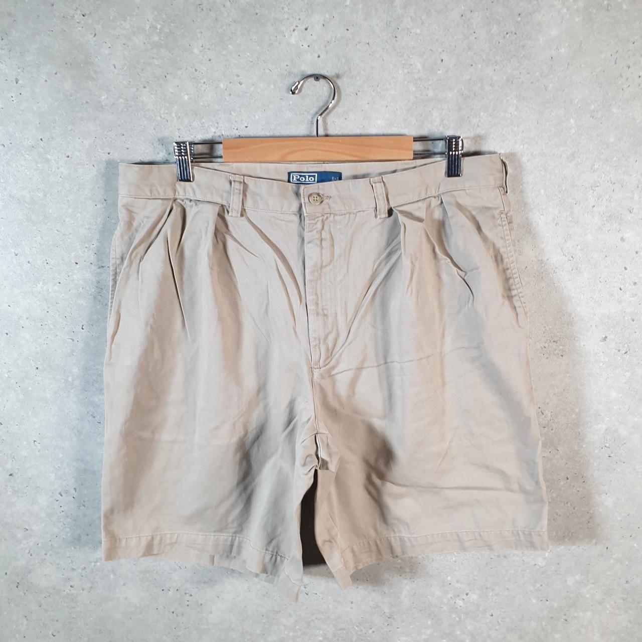 Vintage Ralph Lauren Polo Shorts Jorts Chino Cargo Men’s W38 Brown Baggy Cotton A4601