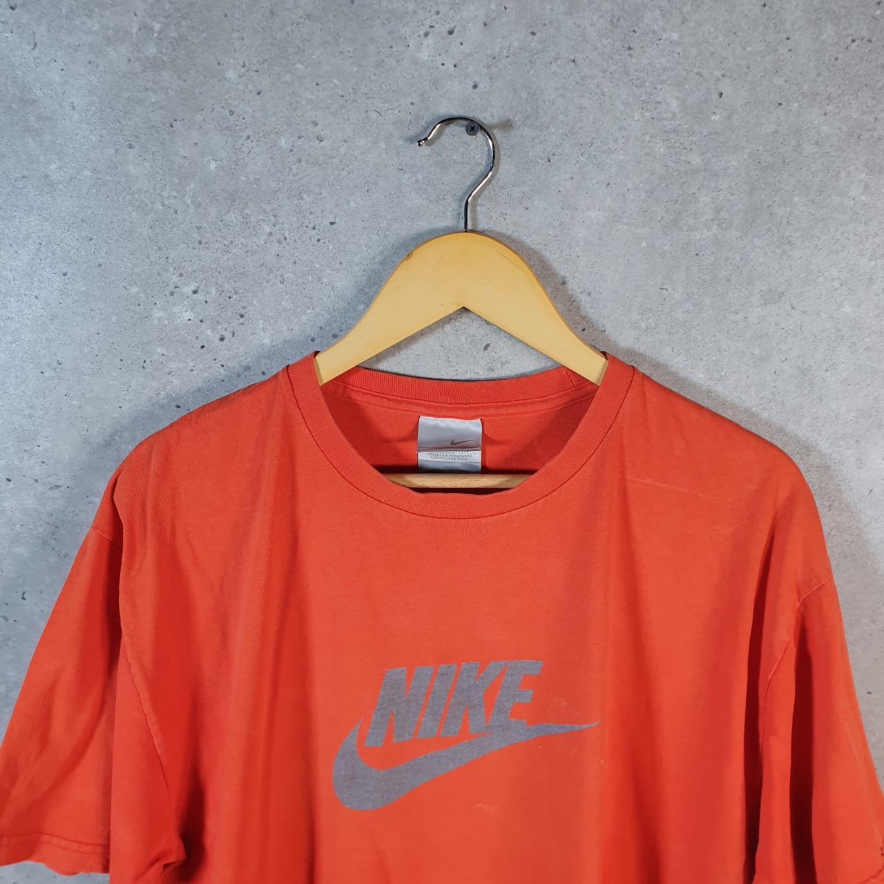 Vintage Nike 90s Swoosh Spellout T Shirt Shirt Men’s Large Pink Logo Athletic C9777