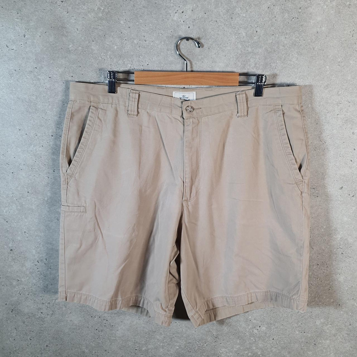Vintage Dockers Chino Shorts Jorts Cargo Men’s W40 Beige Baggy Cotton A4324
