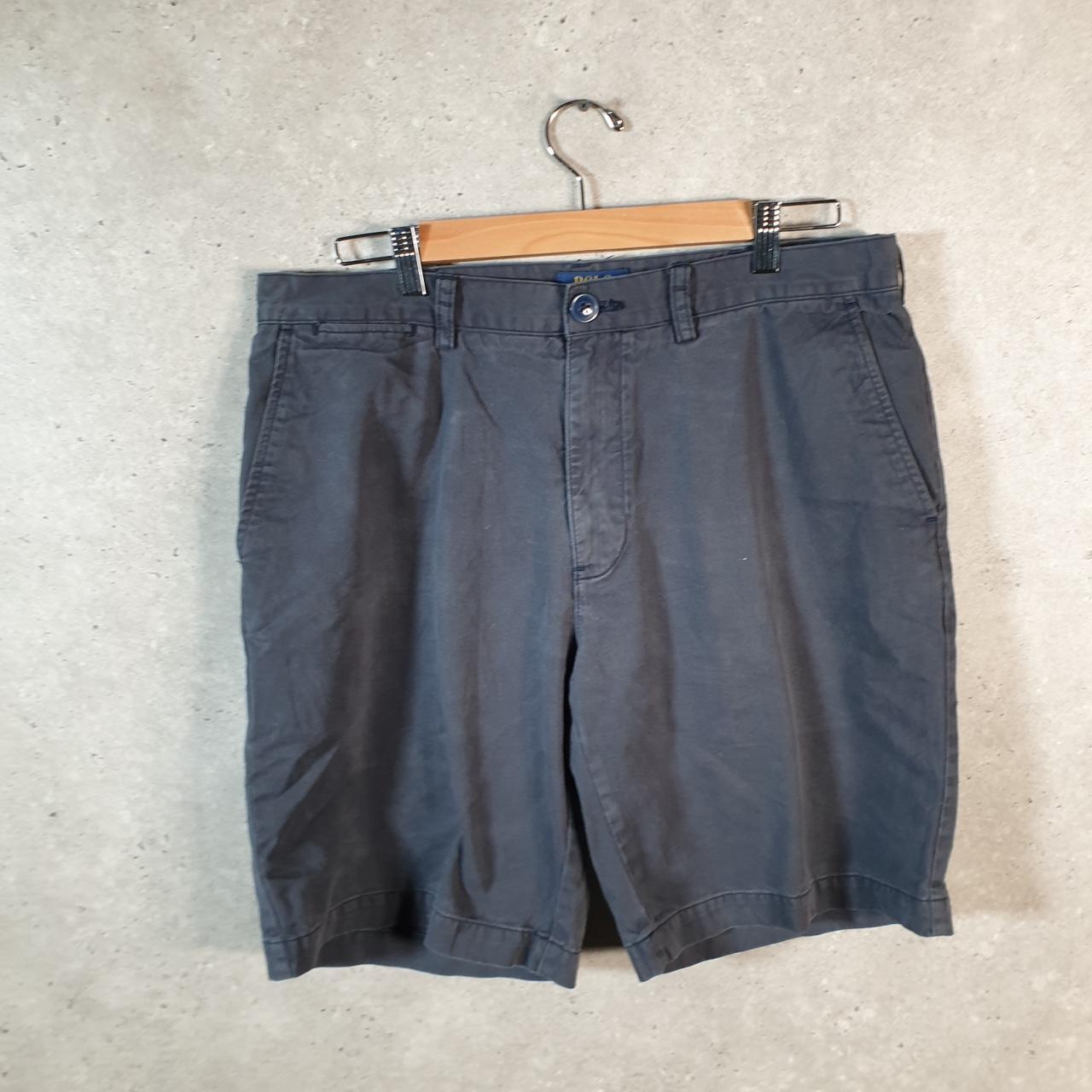 Vintage Ralph Lauren Polo Shorts Jorts Chino Cargo Men’s W34 Navy Blue Baggy Cotton