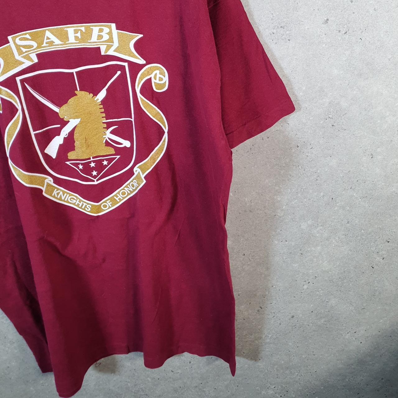 Vintage Fruit Of The Loom Safb Knights of Honour 90s USA Single Stitch T Shirt Men’s XL