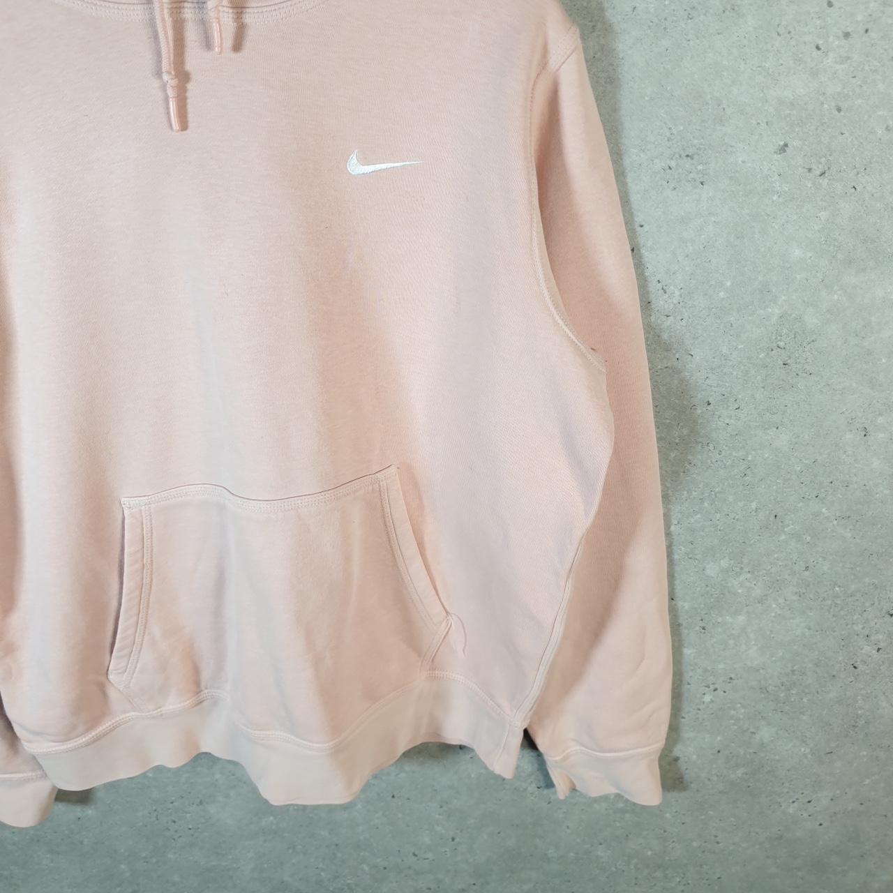 Vintage Nike Club Embroidered Hoodie Men’s Large Pink Swoosh Y2K Pullover Logo