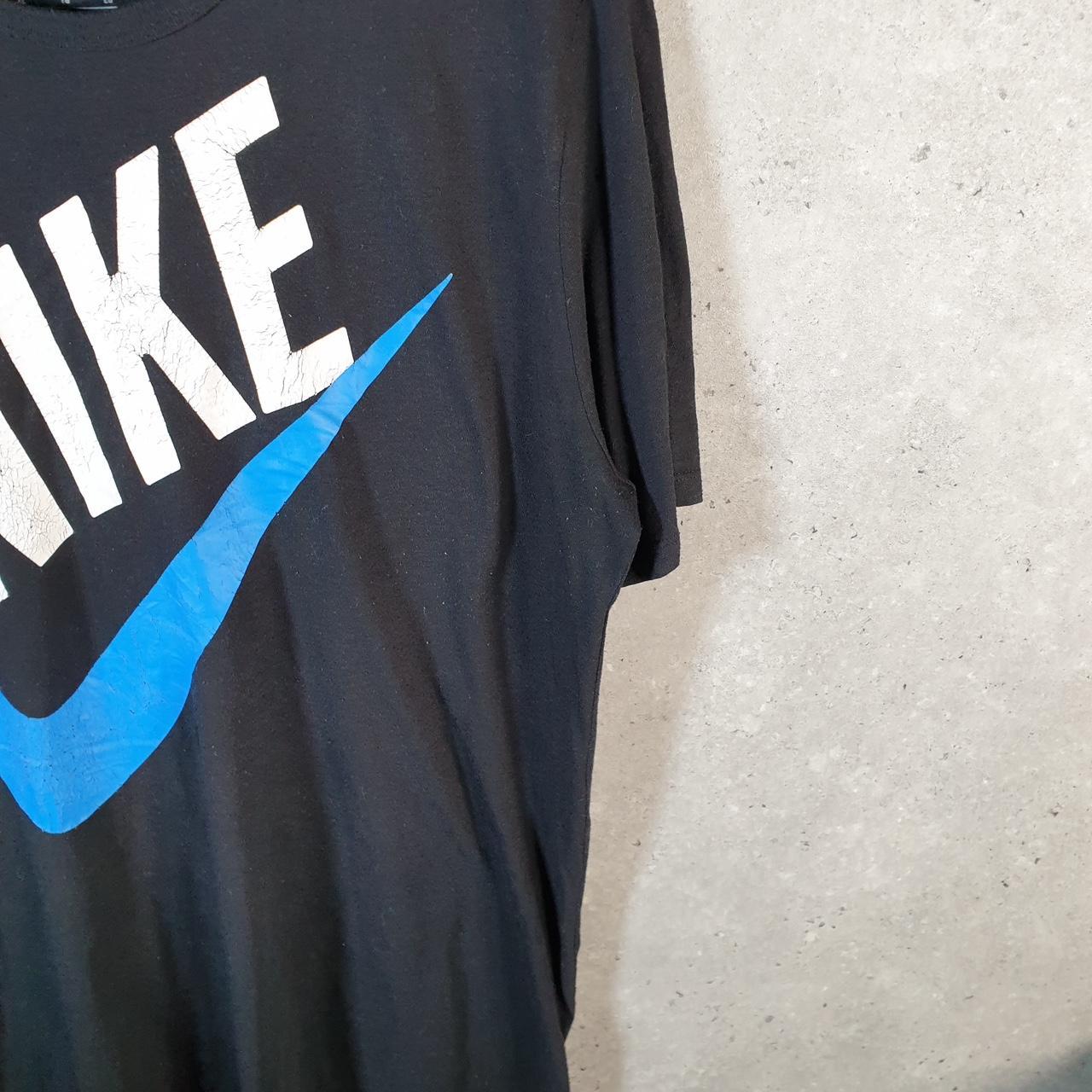 Vintage Nike Club Dri Fit Spellout T Shirt Men’s XL Black Graphic Swoosh Athletic