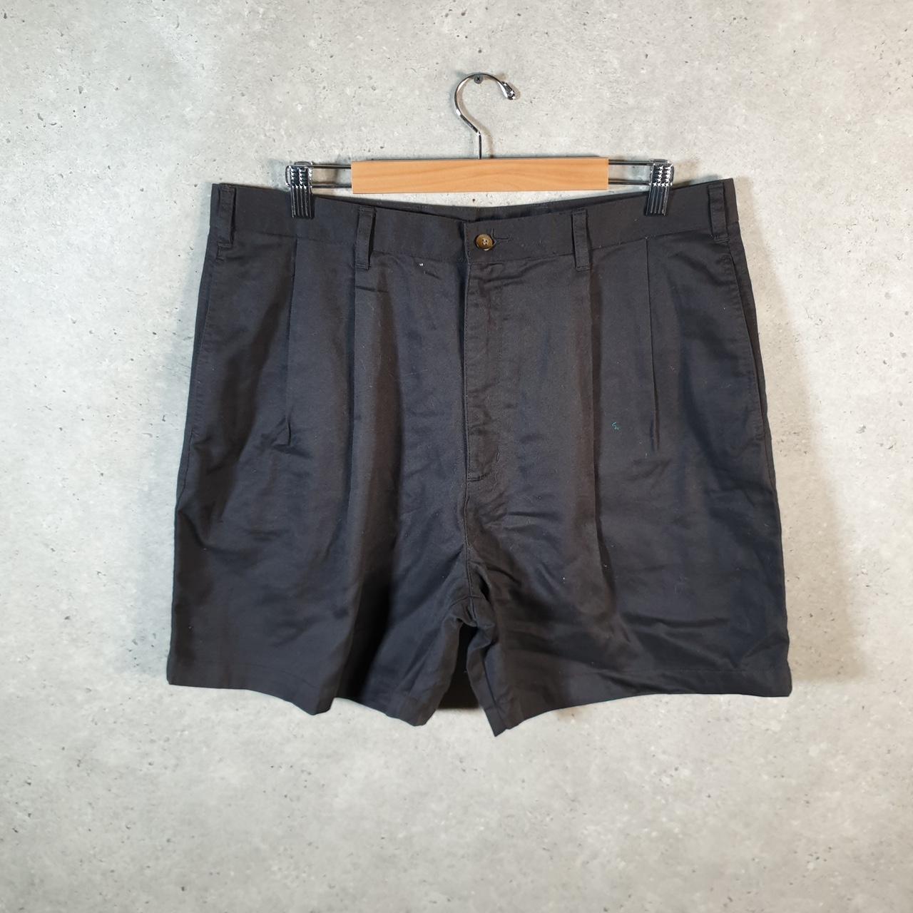Vintage Dockers Chino Shorts Jorts Cargo Men’s W38 Black Baggy Cotton