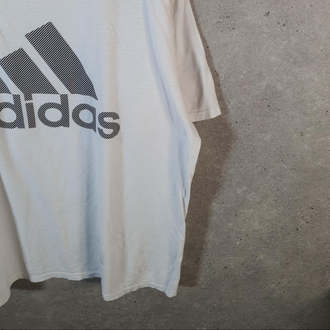 Vintage Adidas Go To Tee T Shirt Men’s XL white Three Stripes Logo