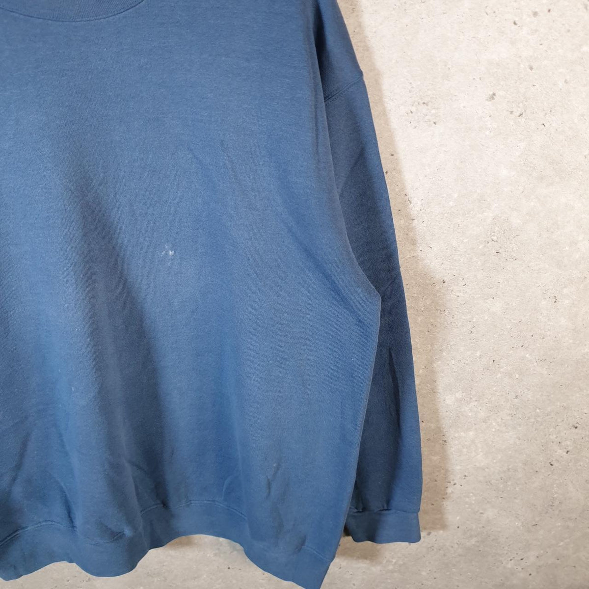 Vintage Lee Heavyweight Sweatshirt Men’s Large Blue USA Pullover Blank Baggy