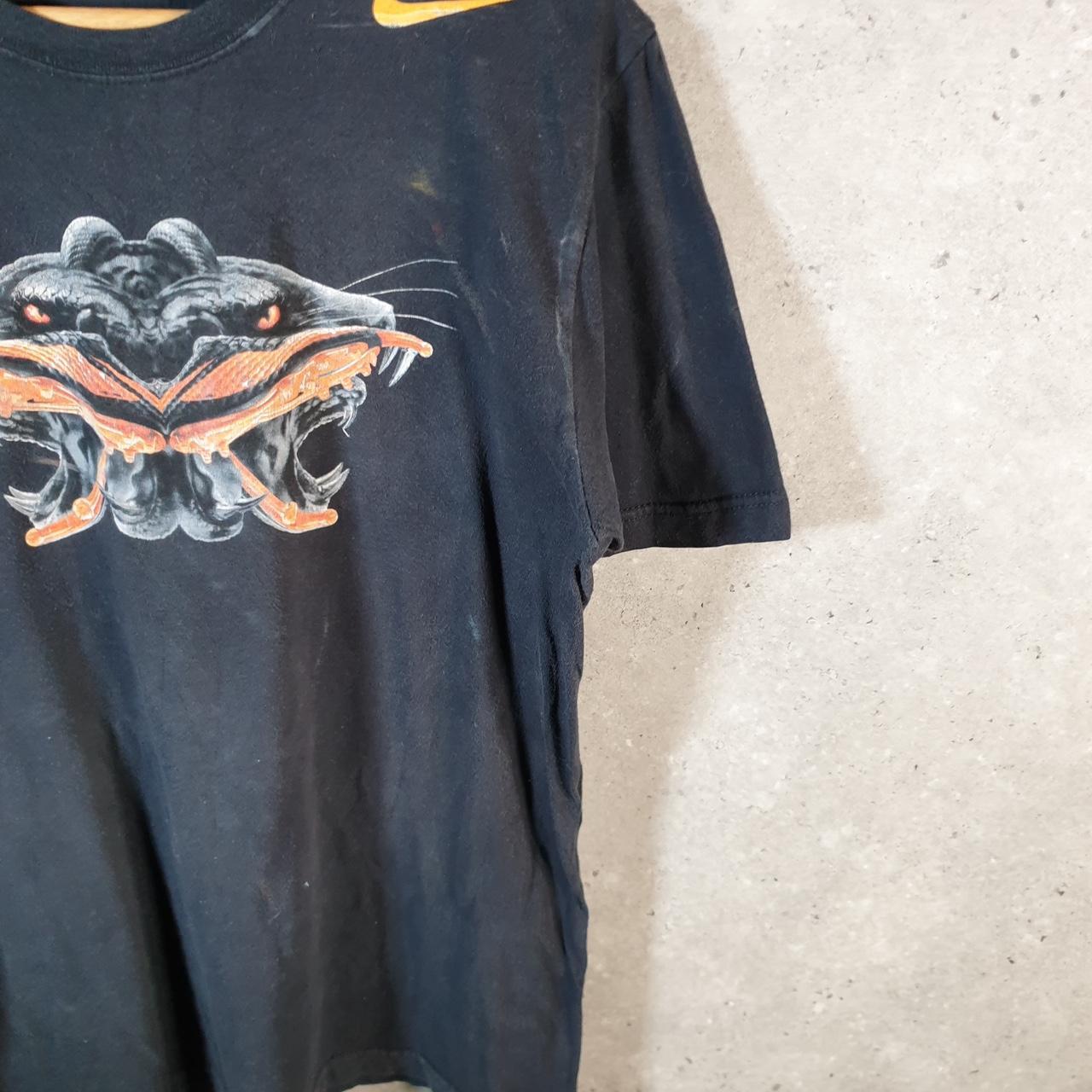 Vintage Nike Dragon Demon Graphic T Shirt Men’s Medium Black Logo Swoosh Athletic