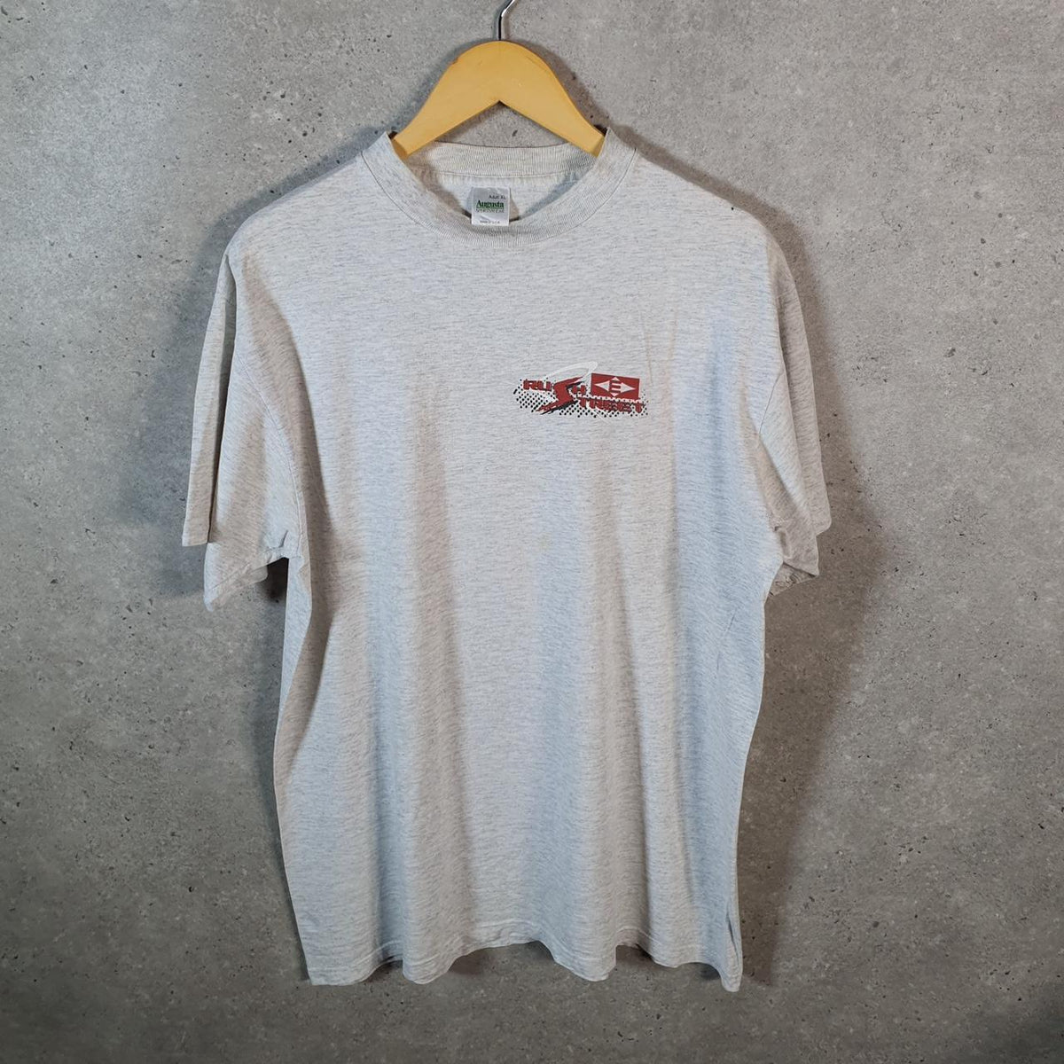 Vintage Rush Street Augusta Sportswear 90s USA Single Stitch T Shirt Men’s XL Grey