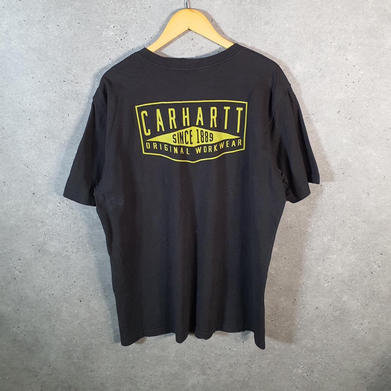 Vintage Carhartt Pocket T Shirt Men’s Medium Black Workwear Chore Utility Loose Fit C9253